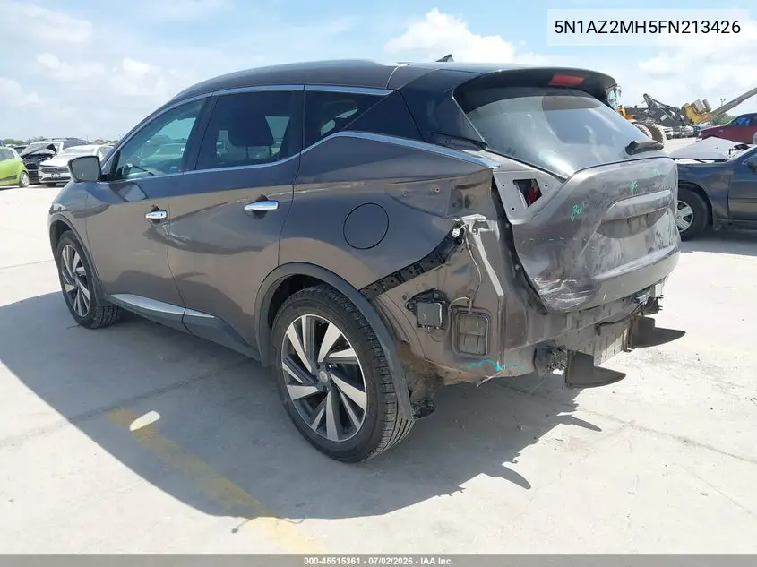 2015 Nissan Murano Platinum VIN: 5N1AZ2MH5FN213426 Lot: 45515361