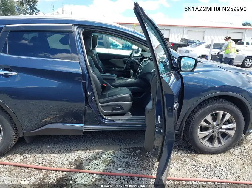 2015 Nissan Murano Platinum/S/Sl/Sv VIN: 5N1AZ2MH0FN259990 Lot: 45596787
