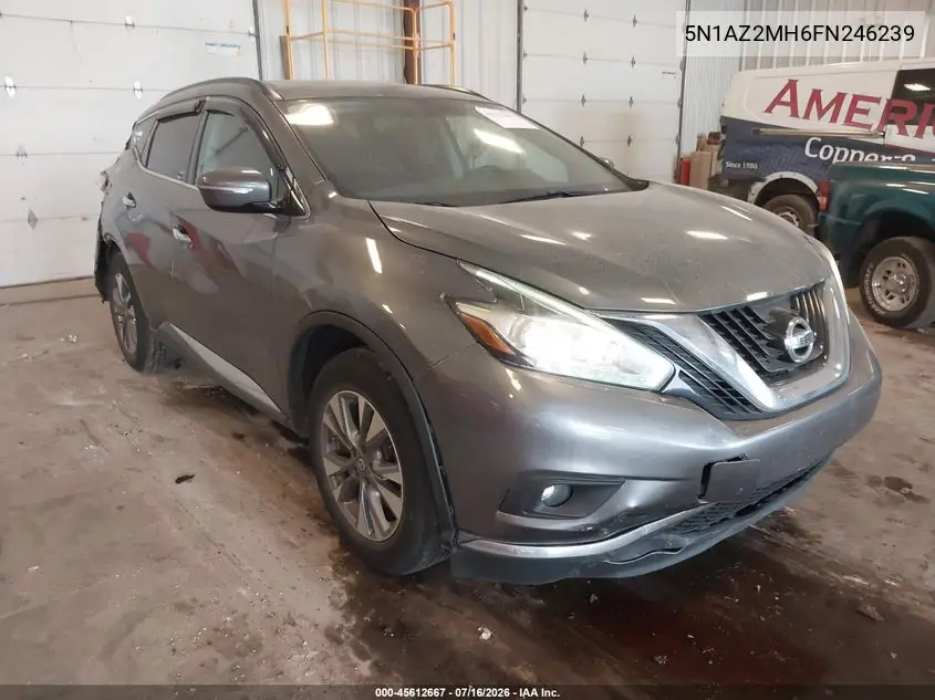 2015 Nissan Murano Platinum/S/Sl/Sv VIN: 5N1AZ2MH6FN246239 Lot: 45612667