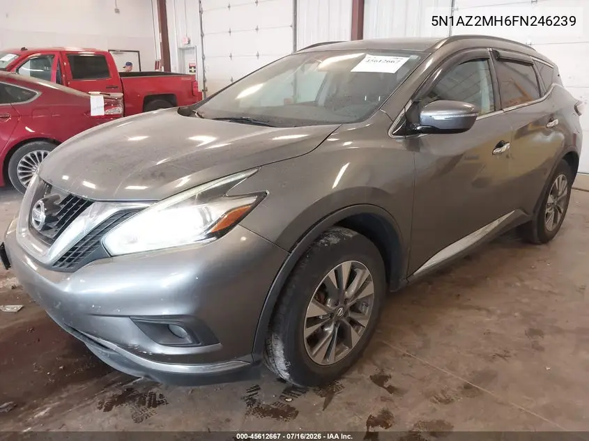 2015 Nissan Murano Platinum/S/Sl/Sv VIN: 5N1AZ2MH6FN246239 Lot: 45612667