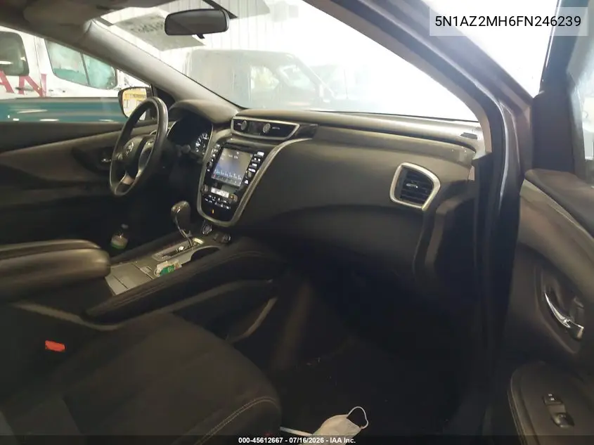 2015 Nissan Murano Platinum/S/Sl/Sv VIN: 5N1AZ2MH6FN246239 Lot: 45612667