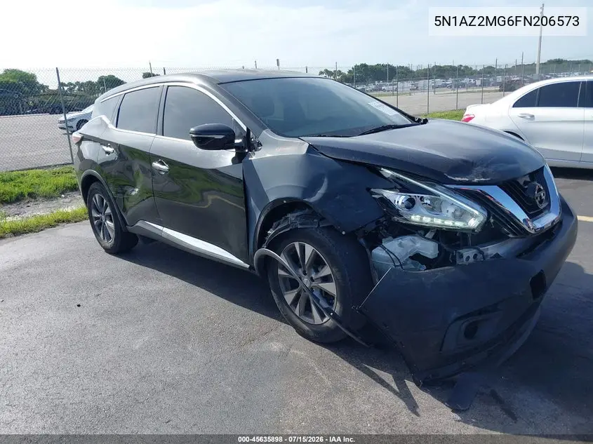 2015 Nissan Murano S VIN: 5N1AZ2MG6FN206573 Lot: 45635898