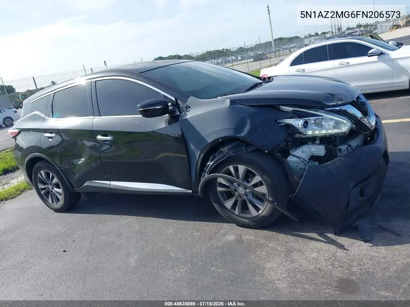 2015 Nissan Murano S VIN: 5N1AZ2MG6FN206573 Lot: 45635898