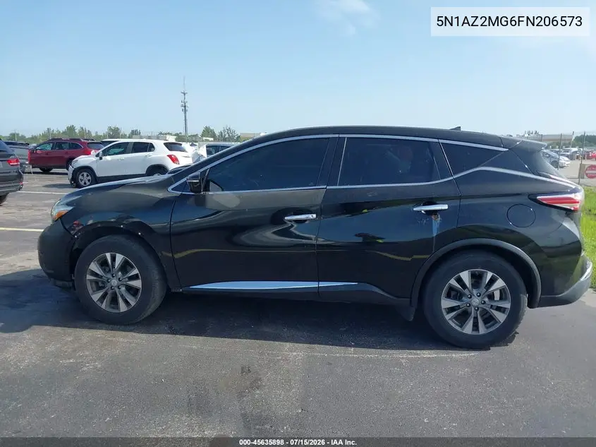 2015 Nissan Murano S VIN: 5N1AZ2MG6FN206573 Lot: 45635898