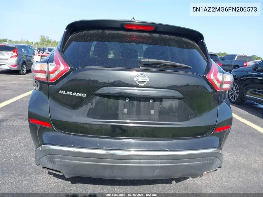 2015 Nissan Murano S VIN: 5N1AZ2MG6FN206573 Lot: 45635898