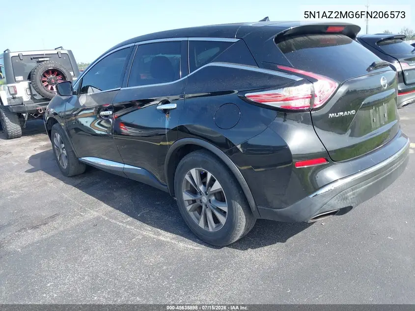 2015 Nissan Murano S VIN: 5N1AZ2MG6FN206573 Lot: 45635898