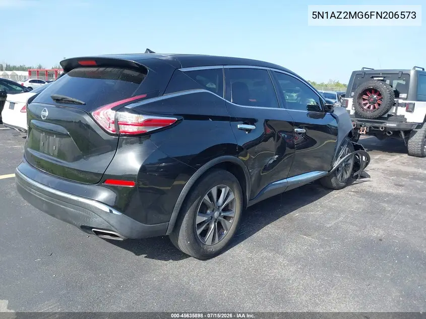 2015 Nissan Murano S VIN: 5N1AZ2MG6FN206573 Lot: 45635898