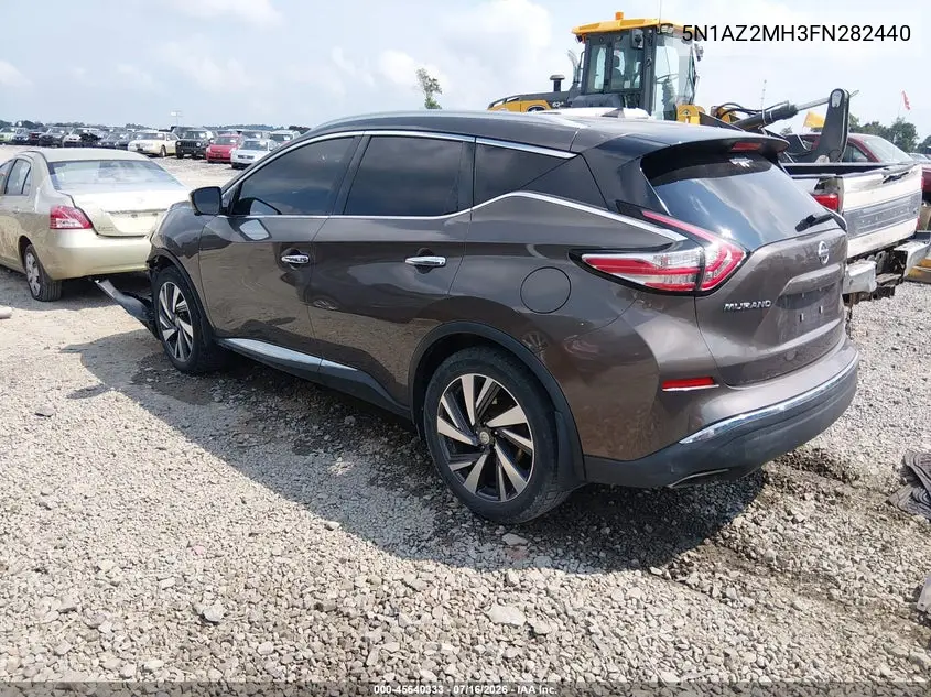 2015 Nissan Murano Platinum VIN: 5N1AZ2MH3FN282440 Lot: 45640333
