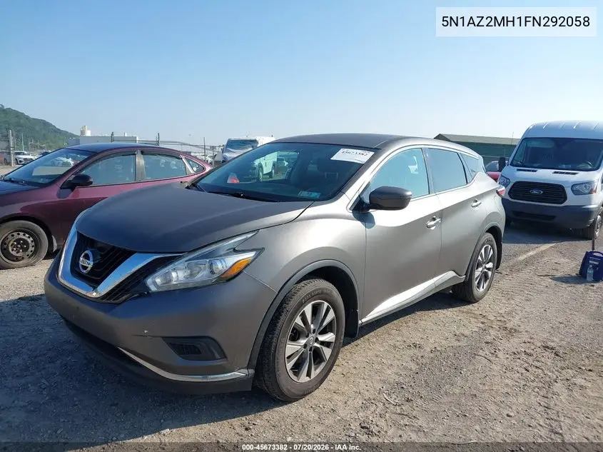 2015 Nissan Murano S VIN: 5N1AZ2MH1FN292058 Lot: 45673382