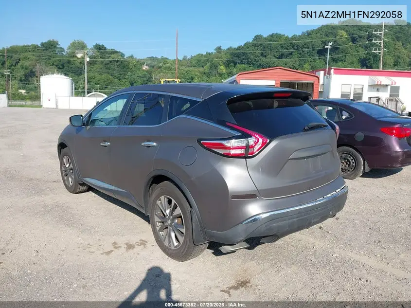 2015 Nissan Murano S VIN: 5N1AZ2MH1FN292058 Lot: 45673382