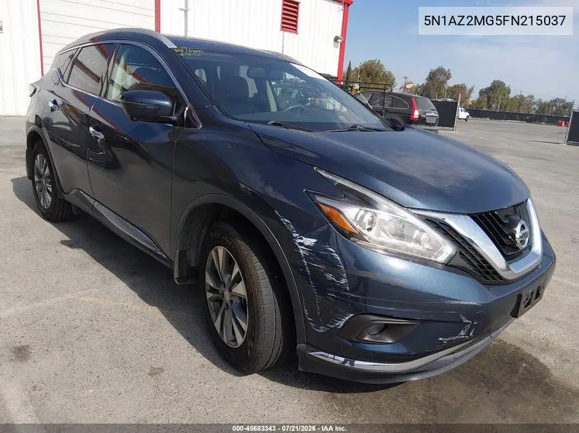 2015 Nissan Murano Sl VIN: 5N1AZ2MG5FN215037 Lot: 45683343