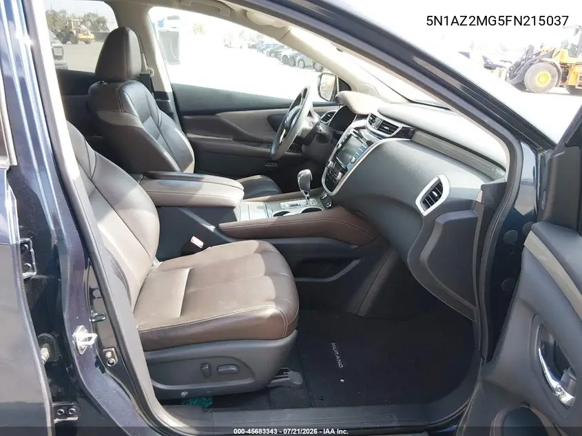 2015 Nissan Murano Sl VIN: 5N1AZ2MG5FN215037 Lot: 45683343