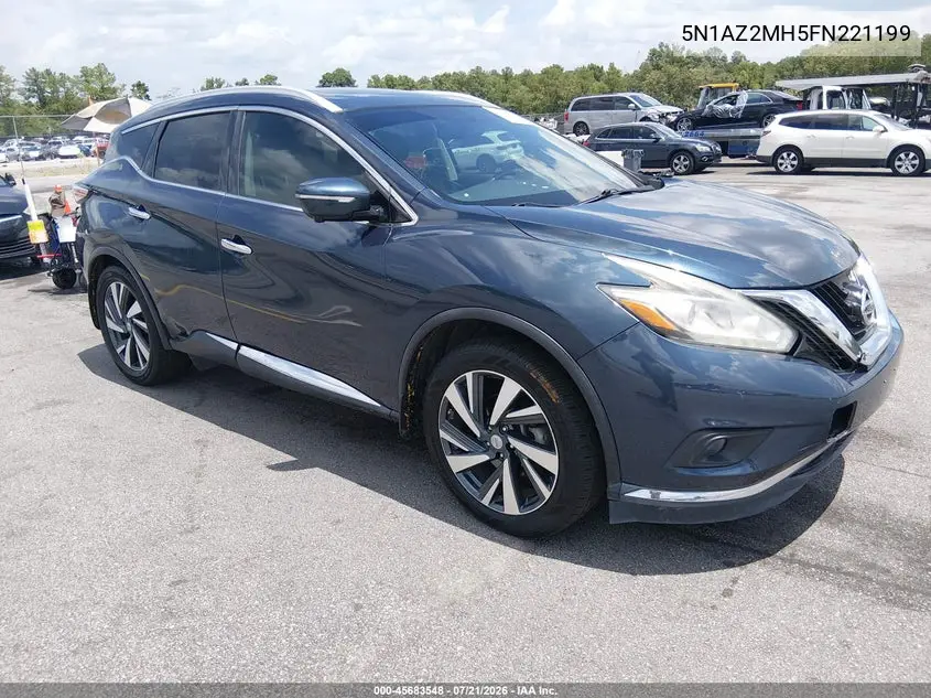 2015 Nissan Murano Platinum VIN: 5N1AZ2MH5FN221199 Lot: 45683548