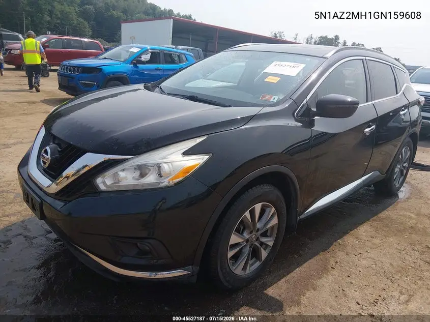 2016 Nissan Murano Sv VIN: 5N1AZ2MH1GN159608 Lot: 45527187