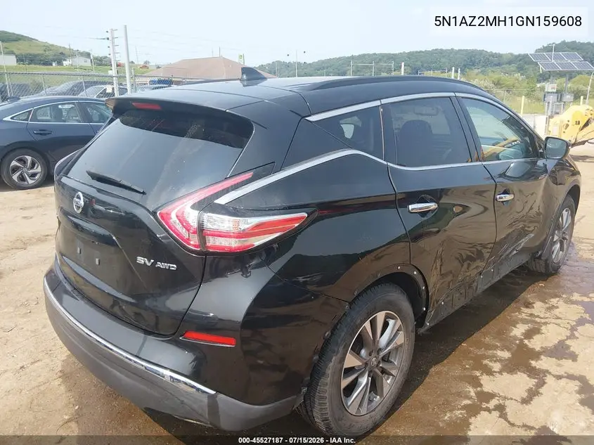 2016 Nissan Murano Sv VIN: 5N1AZ2MH1GN159608 Lot: 45527187