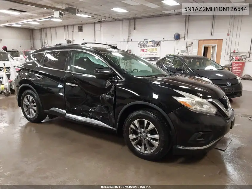 2016 Nissan Murano Sv VIN: 5N1AZ2MH1GN126544 Lot: 45588071