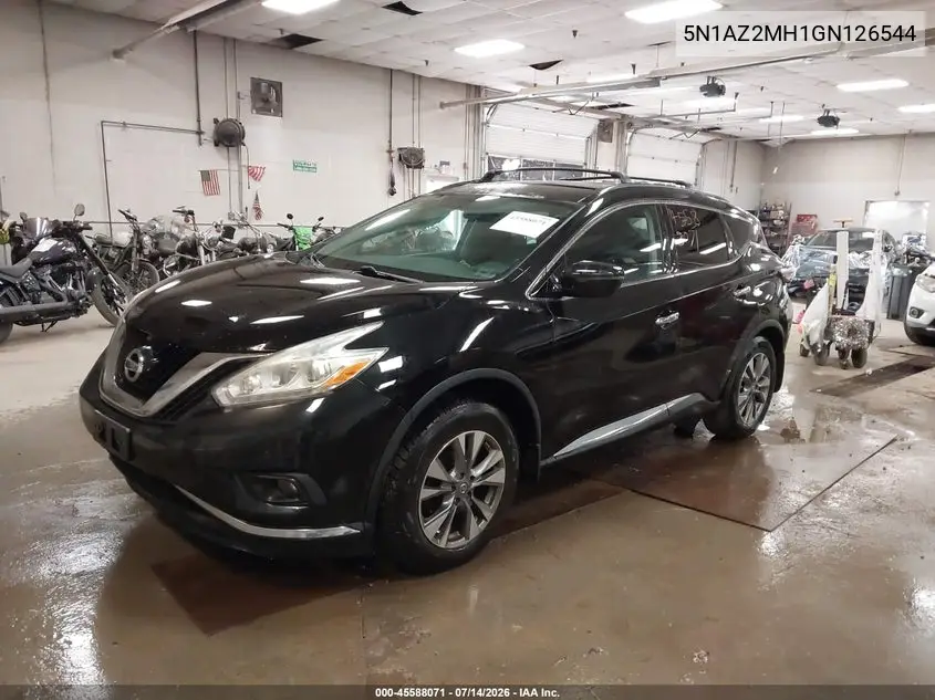 2016 Nissan Murano Sv VIN: 5N1AZ2MH1GN126544 Lot: 45588071