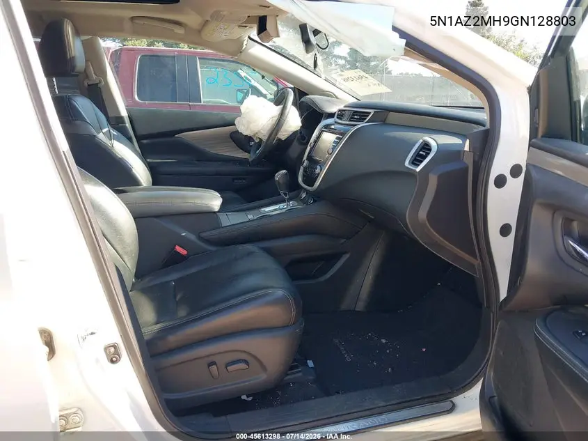 2016 Nissan Murano Sl VIN: 5N1AZ2MH9GN128803 Lot: 45613298