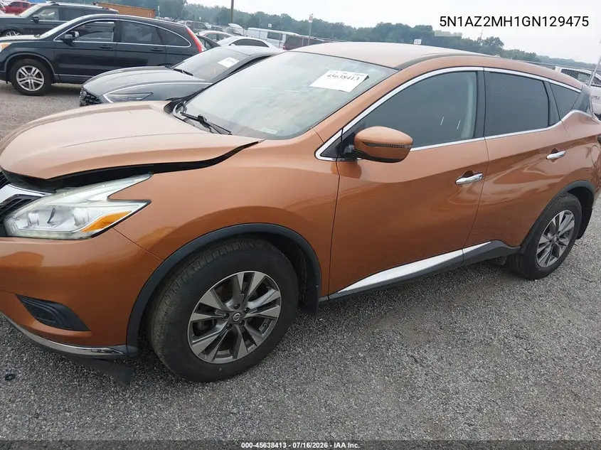 2016 Nissan Murano S VIN: 5N1AZ2MH1GN129475 Lot: 45638413