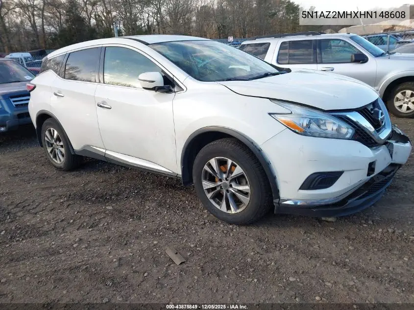 5N1AZ2MHXHN148608 2017 Nissan Murano S