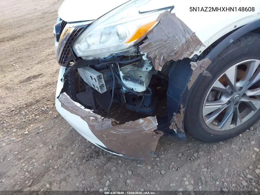 5N1AZ2MHXHN148608 2017 Nissan Murano S