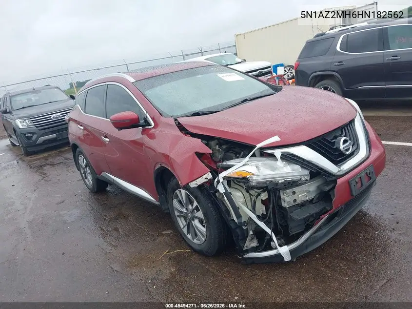 2017 Nissan Murano Sl VIN: 5N1AZ2MH6HN182562 Lot: 45494271
