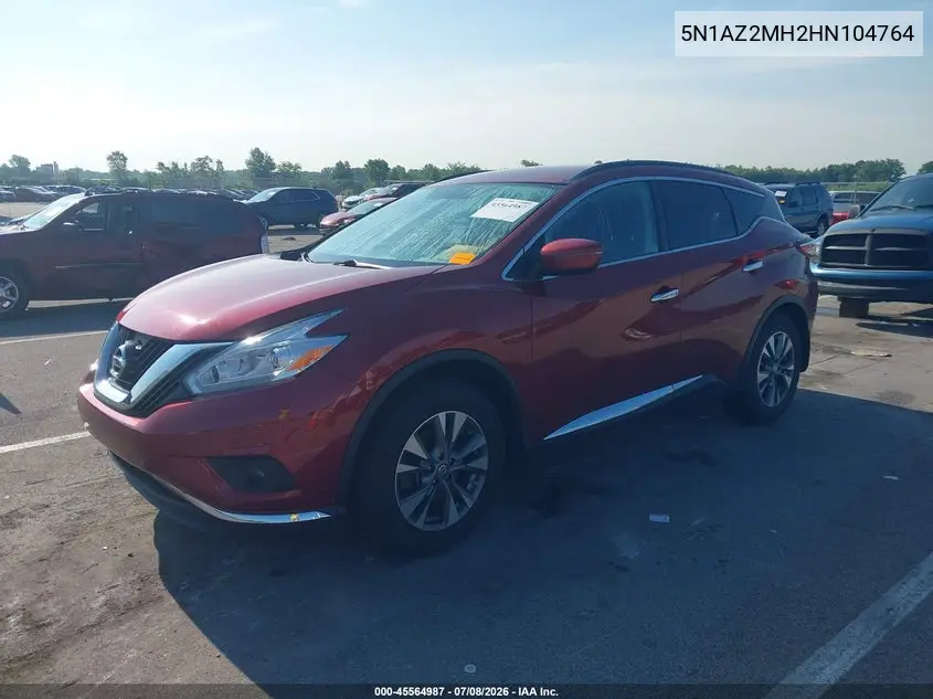 2017 Nissan Murano Platinum/S/Sl/Sv VIN: 5N1AZ2MH2HN104764 Lot: 45564987