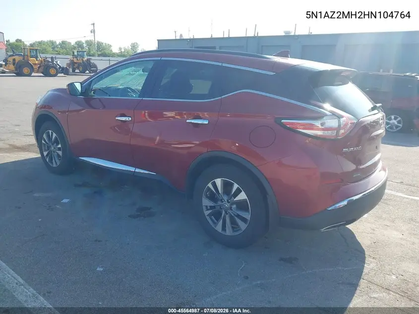 2017 Nissan Murano Platinum/S/Sl/Sv VIN: 5N1AZ2MH2HN104764 Lot: 45564987