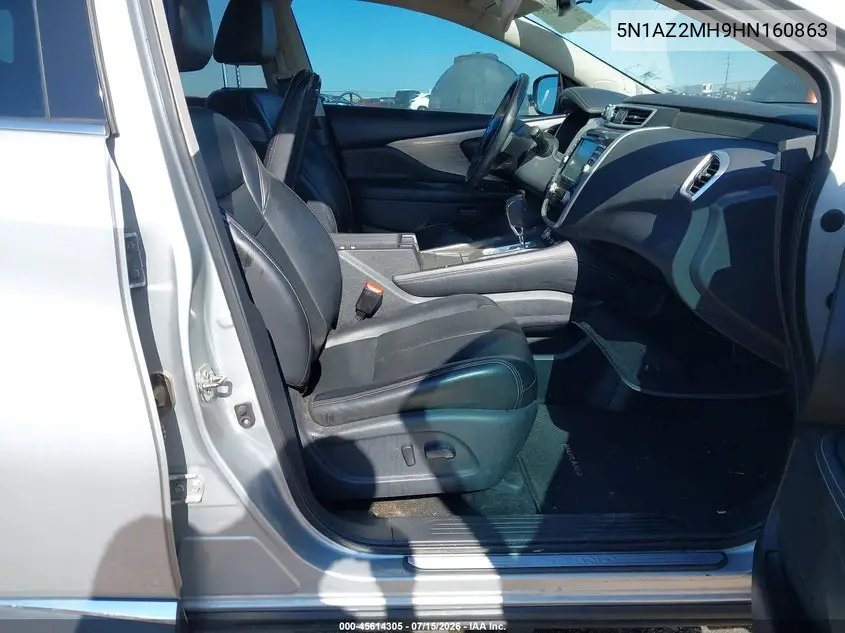 2017 Nissan Murano Platinum VIN: 5N1AZ2MH9HN160863 Lot: 45614305