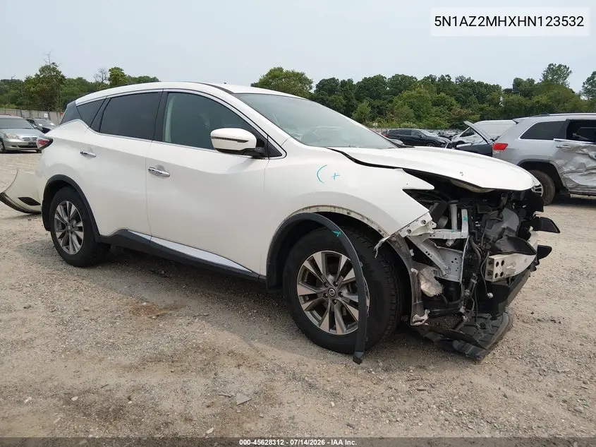 2017 Nissan Murano S VIN: 5N1AZ2MHXHN123532 Lot: 45628312