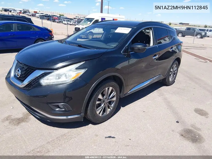 2017 Nissan Murano Sv VIN: 5N1AZ2MH9HN112845 Lot: 45639111