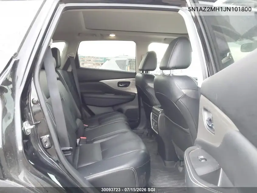 2018 Nissan Murano S/Sl/Sv/Platinum VIN: 5N1AZ2MH1JN101800 Lot: 30093723