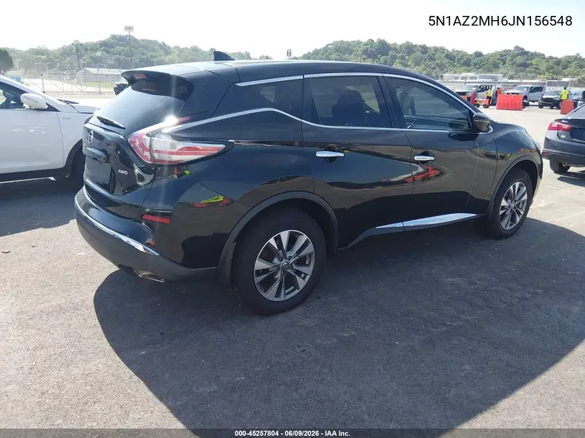 2018 Nissan Murano S VIN: 5N1AZ2MH6JN156548 Lot: 45257804