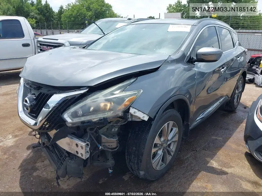 2018 Nissan Murano Sv VIN: 5N1AZ2MG3JN185142 Lot: 45509601