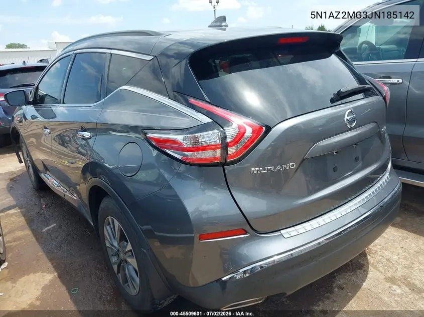 2018 Nissan Murano Sv VIN: 5N1AZ2MG3JN185142 Lot: 45509601