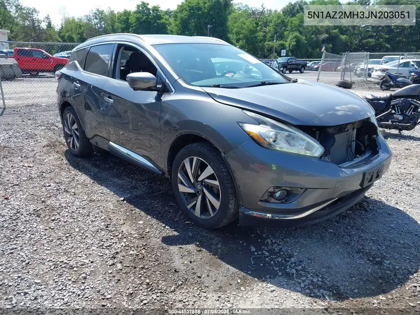 2018 Nissan Murano Platinum VIN: 5N1AZ2MH3JN203051 Lot: 45537858