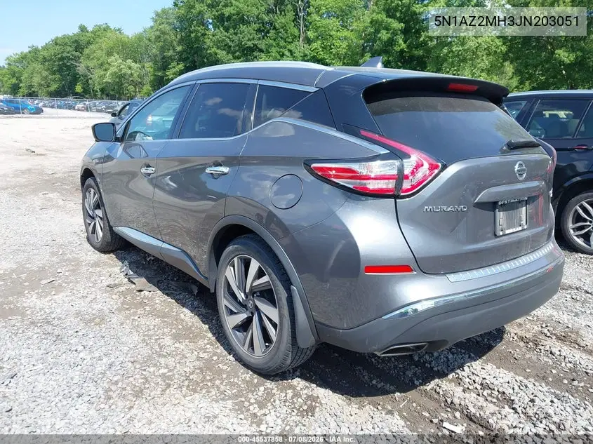 2018 Nissan Murano Platinum VIN: 5N1AZ2MH3JN203051 Lot: 45537858