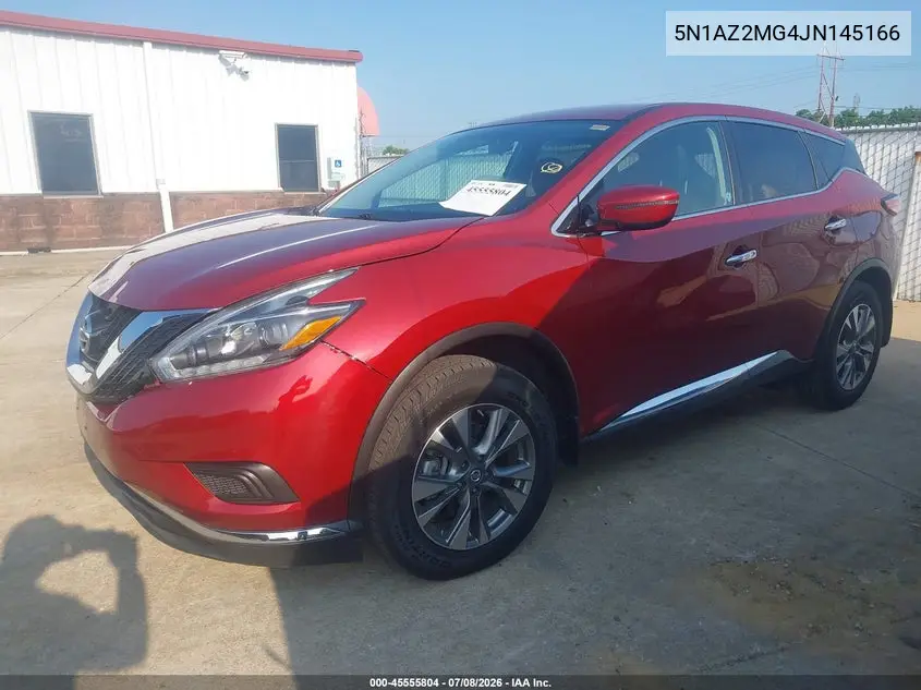 2018 Nissan Murano S VIN: 5N1AZ2MG4JN145166 Lot: 45555804