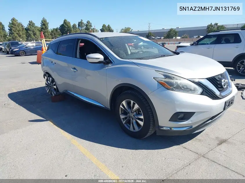 2018 Nissan Murano Sv VIN: 5N1AZ2MH7JN131769 Lot: 45598363