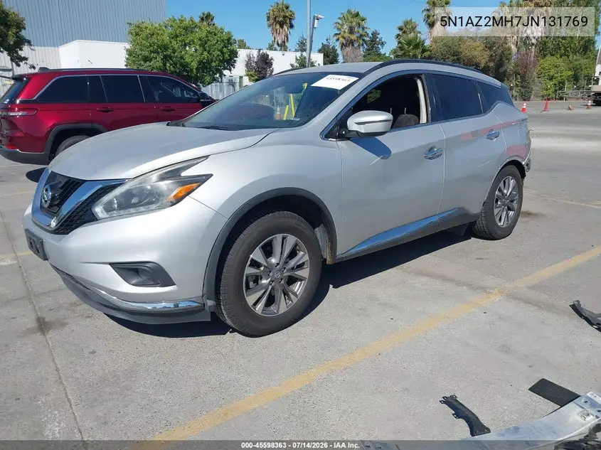 2018 Nissan Murano Sv VIN: 5N1AZ2MH7JN131769 Lot: 45598363