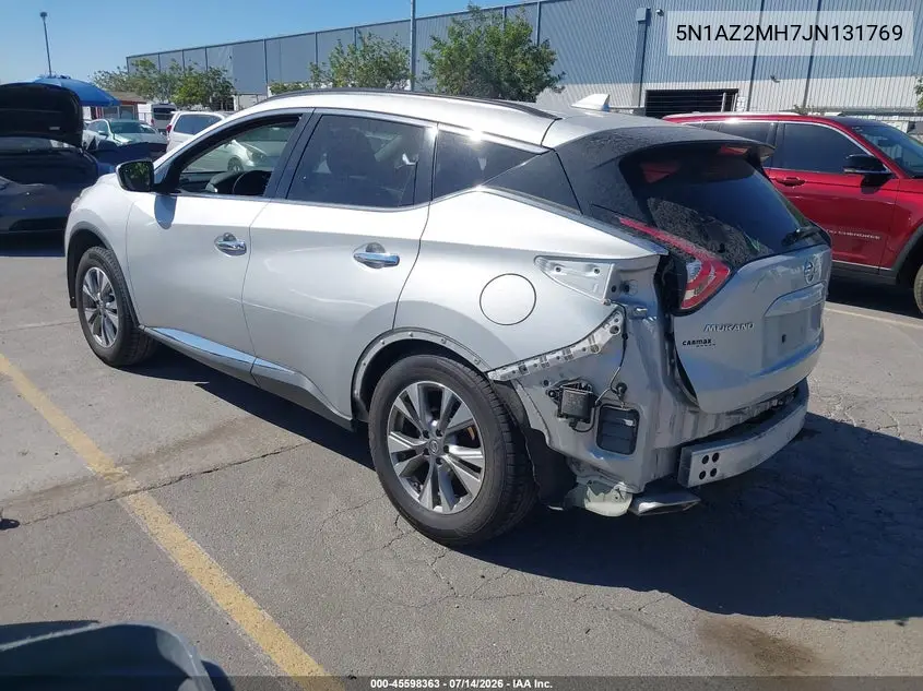 2018 Nissan Murano Sv VIN: 5N1AZ2MH7JN131769 Lot: 45598363