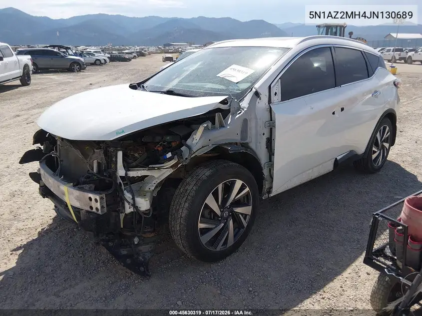 2018 Nissan Murano Platinum VIN: 5N1AZ2MH4JN130689 Lot: 45630319