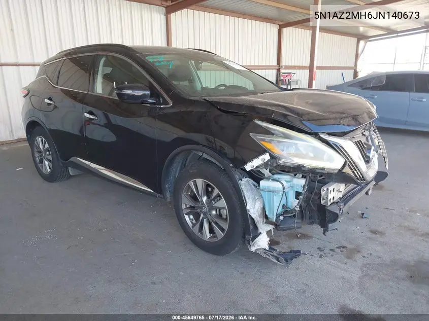 2018 Nissan Murano Sv VIN: 5N1AZ2MH6JN140673 Lot: 45649765