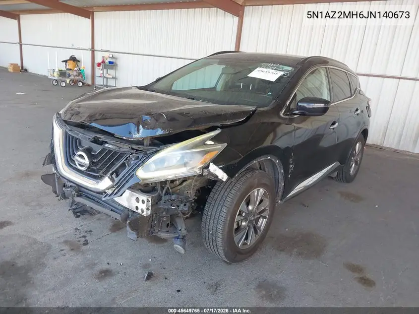 2018 Nissan Murano Sv VIN: 5N1AZ2MH6JN140673 Lot: 45649765