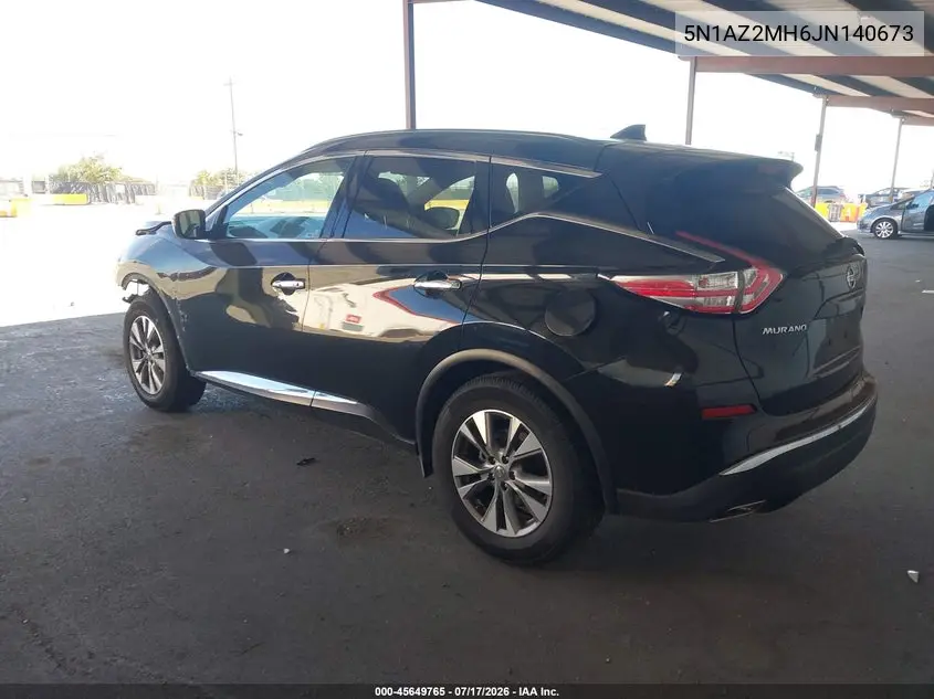 2018 Nissan Murano Sv VIN: 5N1AZ2MH6JN140673 Lot: 45649765
