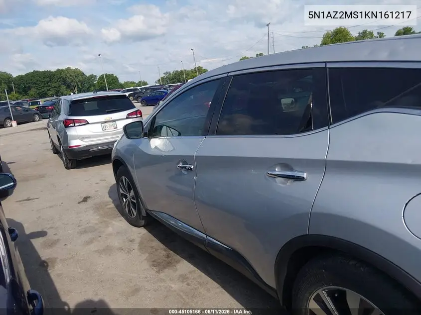 2019 Nissan Murano S VIN: 5N1AZ2MS1KN161217 Lot: 45105166