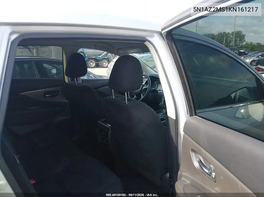2019 Nissan Murano S VIN: 5N1AZ2MS1KN161217 Lot: 45105166