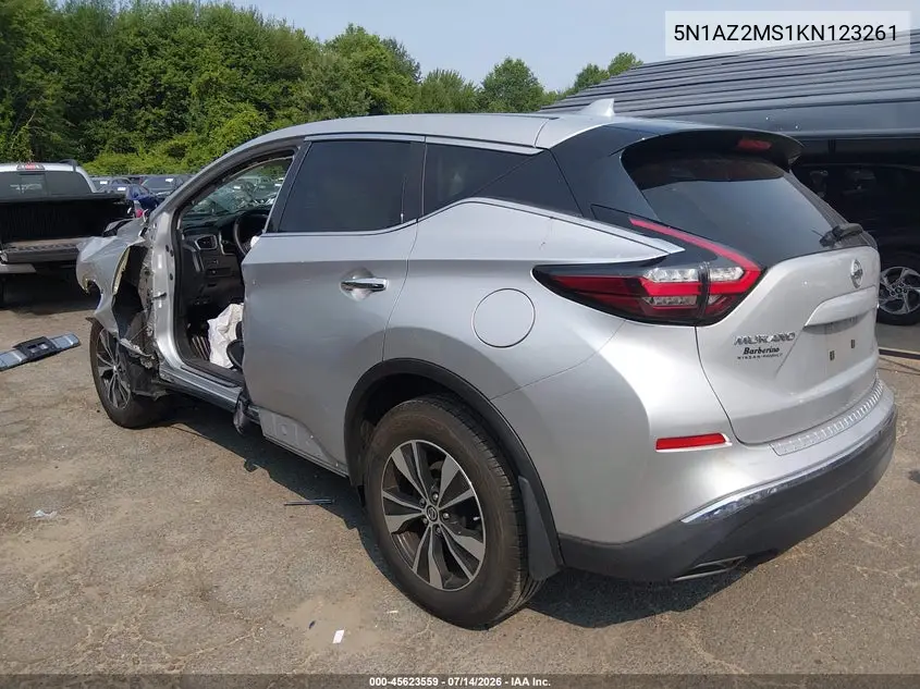 2019 Nissan Murano S VIN: 5N1AZ2MS1KN123261 Lot: 45623559