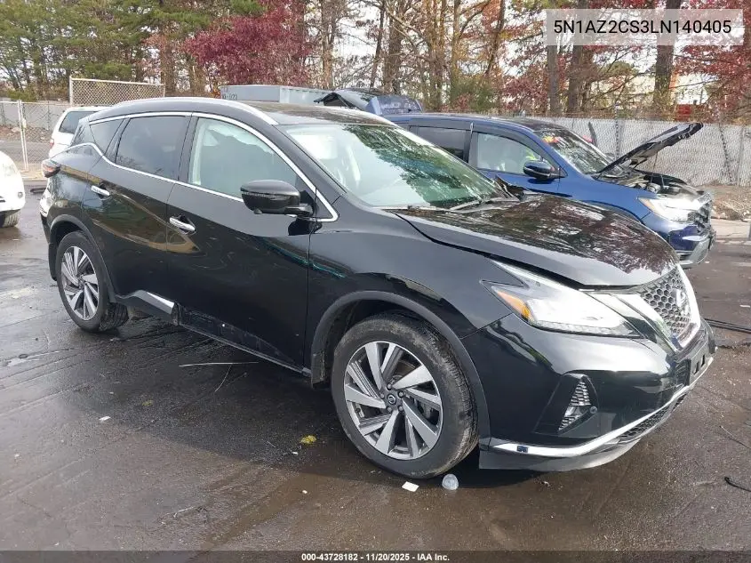 5N1AZ2CS3LN140405 2020 Nissan Murano Sl Intelligent Awd