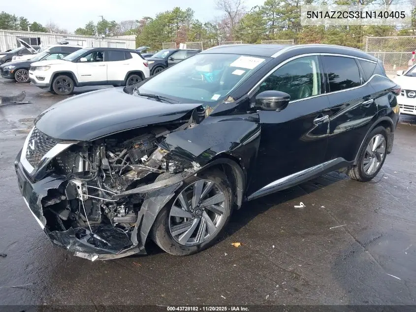 5N1AZ2CS3LN140405 2020 Nissan Murano Sl Intelligent Awd